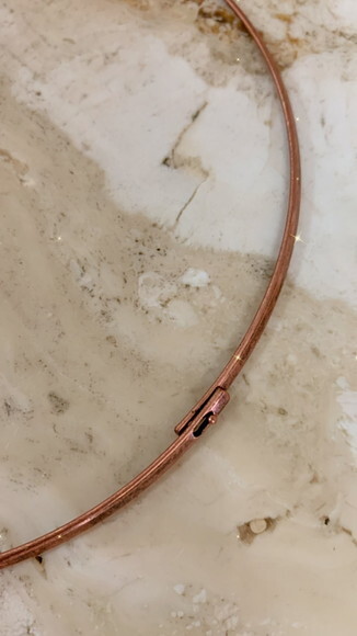 Gargantilha Folha Cobre