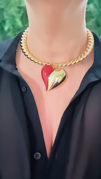 Gargantilha Tereza Gold Red