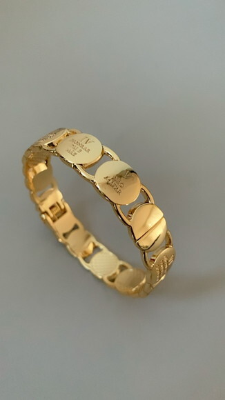 Pulseira Bracelete Dez Mandamentos Ouro