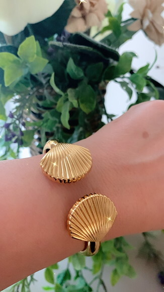 Pulseira Concha Ouro
