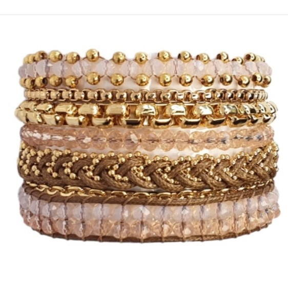 Pulseira Imã Cristais Rosa