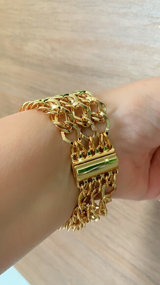 Pulseira Imã Groumet Ouro