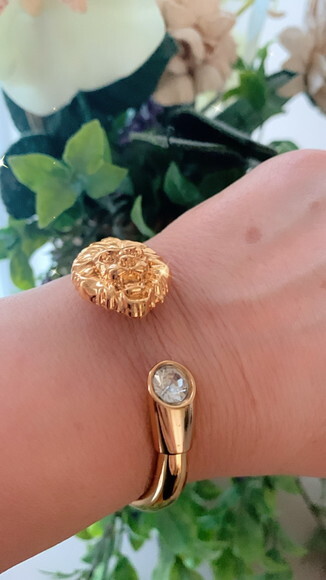 Pulseira Leão Strass
