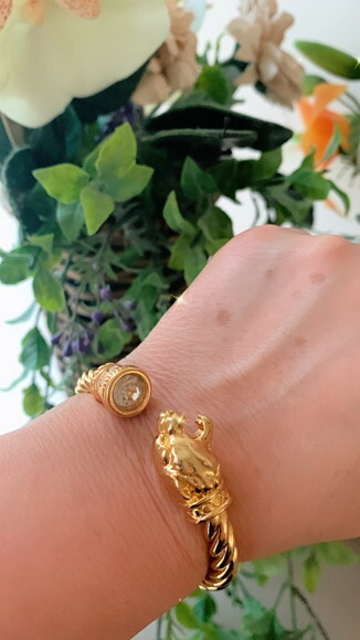 Pulseira Onça Strass