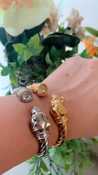 Pulseira Onça Strass