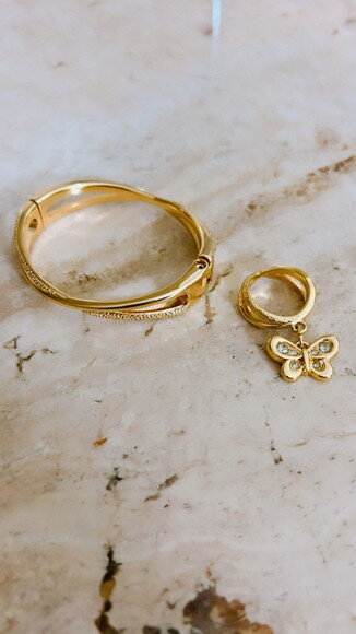 Anel Flora Gold