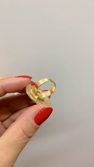 Anel Ouro Escovado