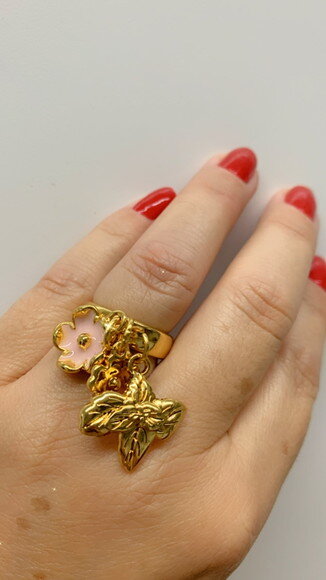 Anel Flores Esmaltadas