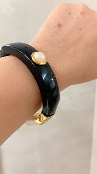 Bracelete Ouro Preto e Branco