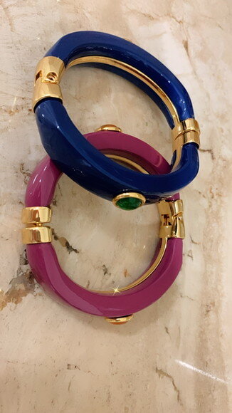 Bracelete Ouro Resina