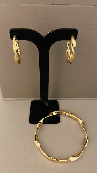 Brinco Argola Torcido Gold