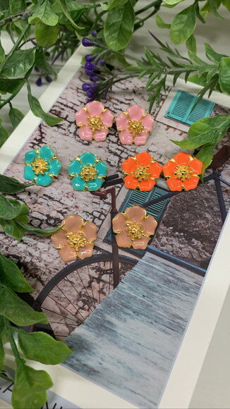 Brinco Esmaltado Florzinha