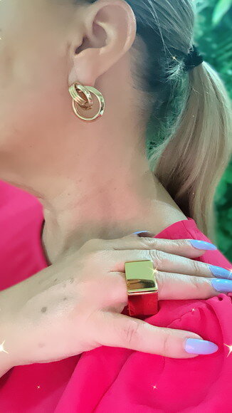 Brinco Fashion Gold