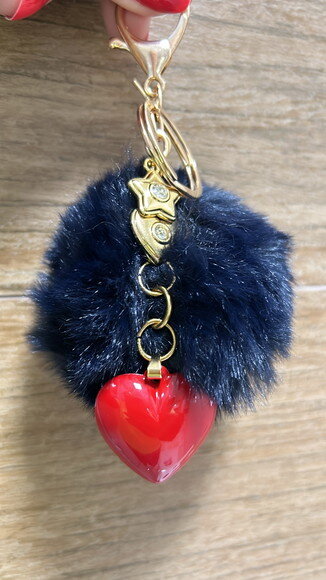 Chaveiro Pompom Love Red