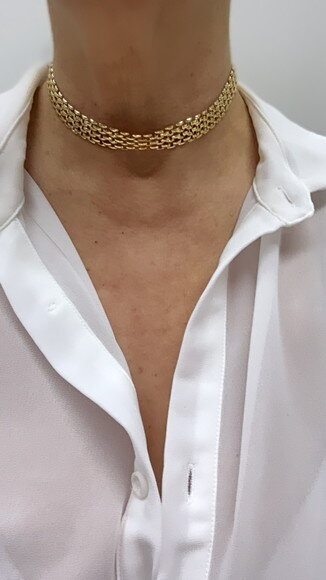 Choker Tramas Gold