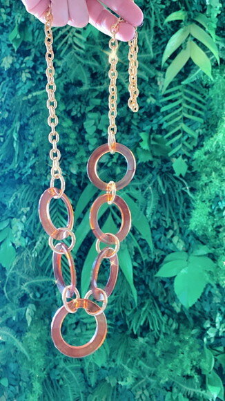Colar Argolas Mel