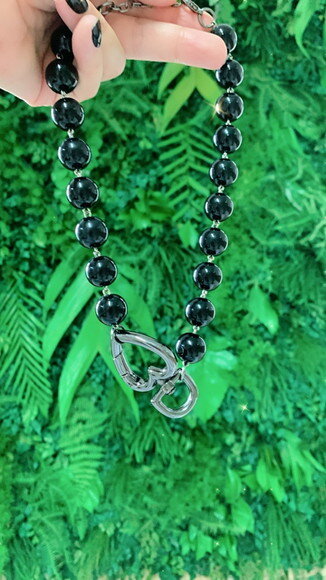 Colar Black Mosquetão Onix