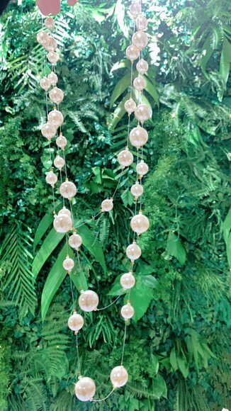 Colar Perolas Flutuantes Longo