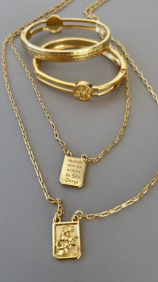 Escapulário São Jorge Gold