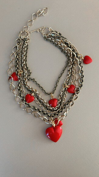 Maxi Colar Love Red
