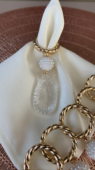 Porta Guardanapo Gota Cristal