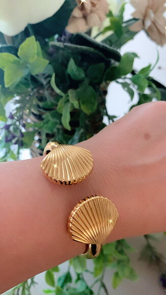 Pulseira Concha Ouro