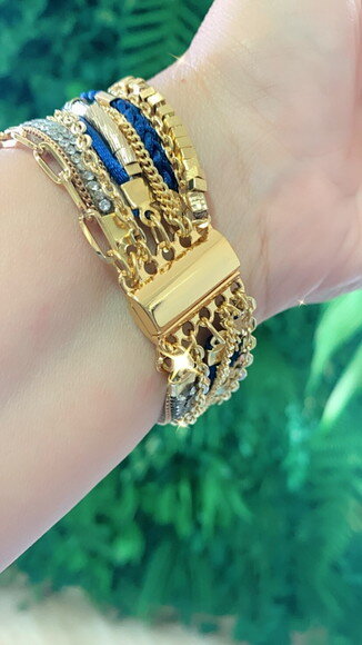 Pulseira Imã Marinho Zircônia
