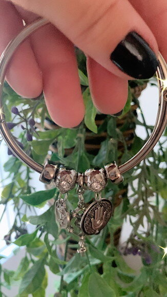 Pulseira Niquel Pingentes Religiosos