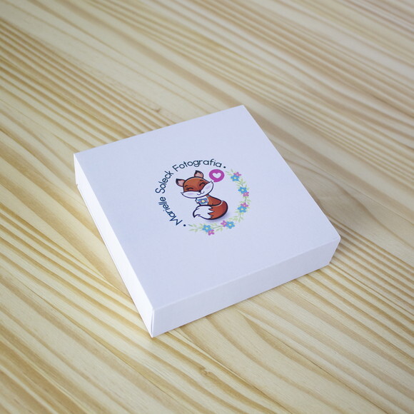 Caixa Branca Moldura para Pendrive Personalizada