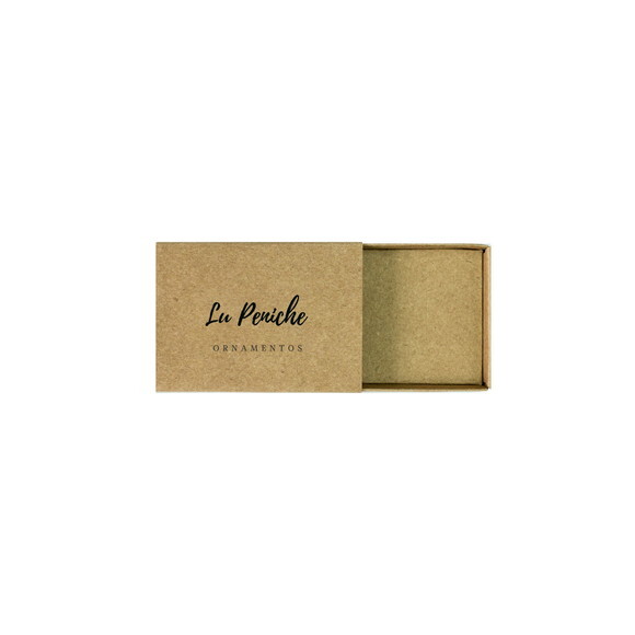 Caixa Gaveta Personalizada para Brincos e Colar Kraft
