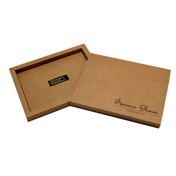 Caixa Moldura para Pendrive e Fotos 15x21