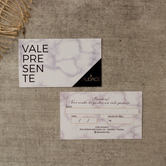 Caixa para Vale Presente Personalizada