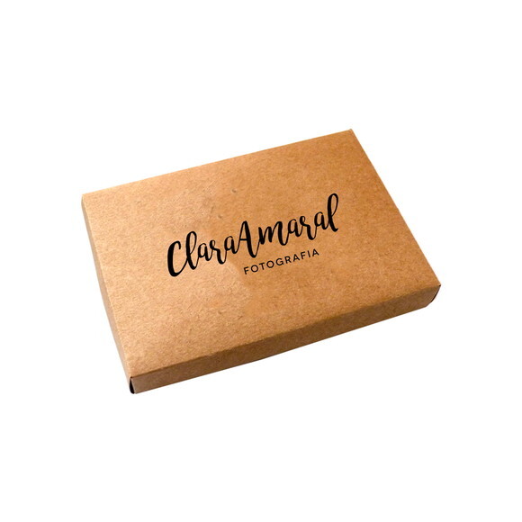 Caixa para Pendrive Tampa Solta Kraft Personalizada