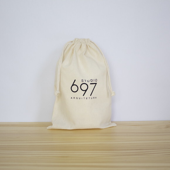 Saco de Algodão Cru Personalizado 10x15cm