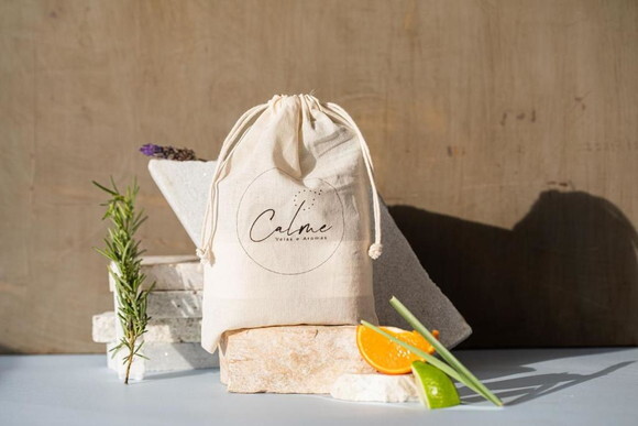 Saco de Algodão Cru Personalizado 10x15cm