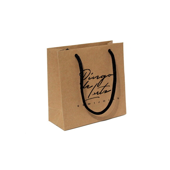 Sacola 15x15x5cm Kraft Personalizada