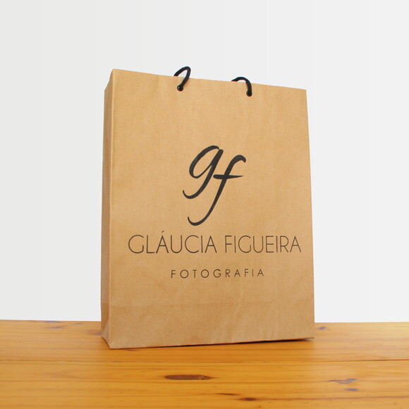 Sacola 30x40x12cm Kraft Personalizada