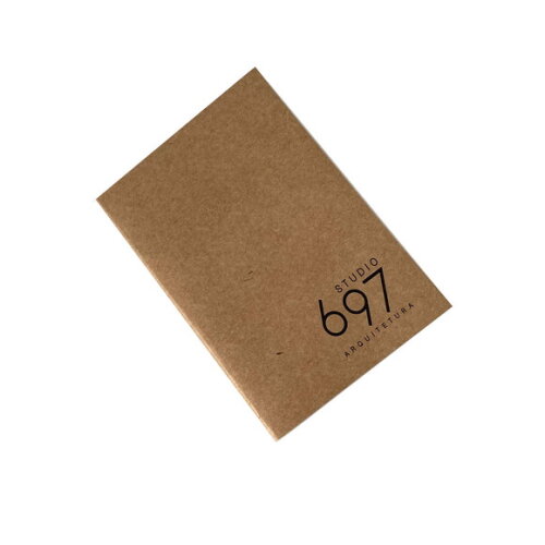 Caderneta Grampeada Personalizada Kraft 10x15cm
