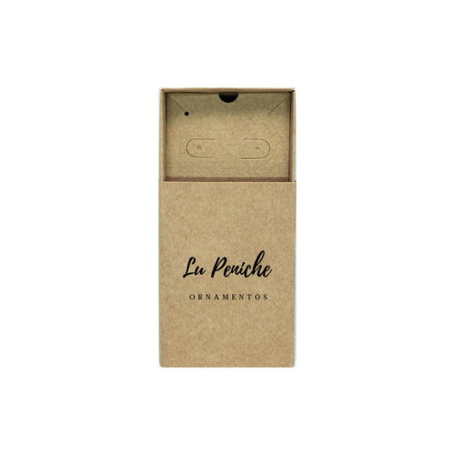 Caixa Gaveta Personalizada para Brincos e Colar Kraft