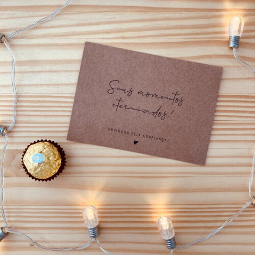 Cartão de Agradecimento "seus Momentos"