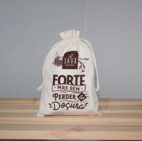 Saco de Algodão Cru Personalizado 15x20cm