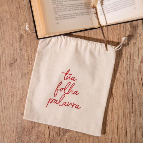 Saco de Algodão Personalizado 15x20cm Borda Simples