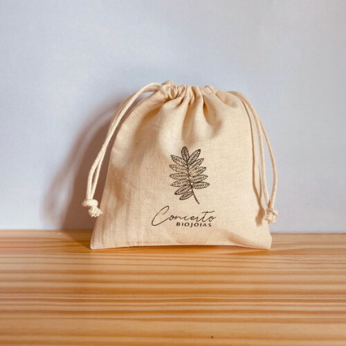 Saco Ecológico Personalizado 12x12cm Borda Simples