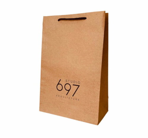 Sacola 24x15x7cm Kraft Personalizada