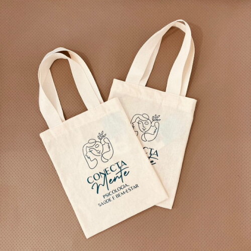 Sacola de Algodão Ecobag Personalizada 15x20cm