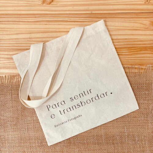 Sacola de Algodão Ecobag Personalizada 25x25cm