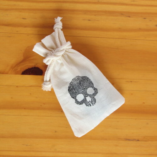 Saquinho de Algodão Cru Personalizado 10x08cm / Borda Dupla