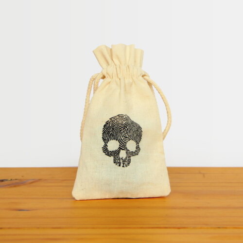 Saquinho de Algodão Cru Personalizado 10x08cm / Borda Dupla