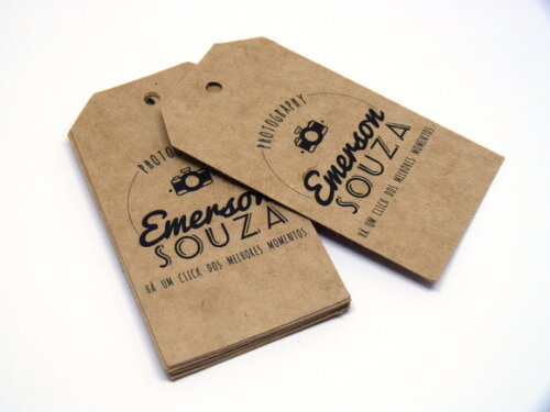 Tag Kraft Chanfro Personalizada