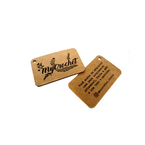 Tag Kraft Retangular Personalizada